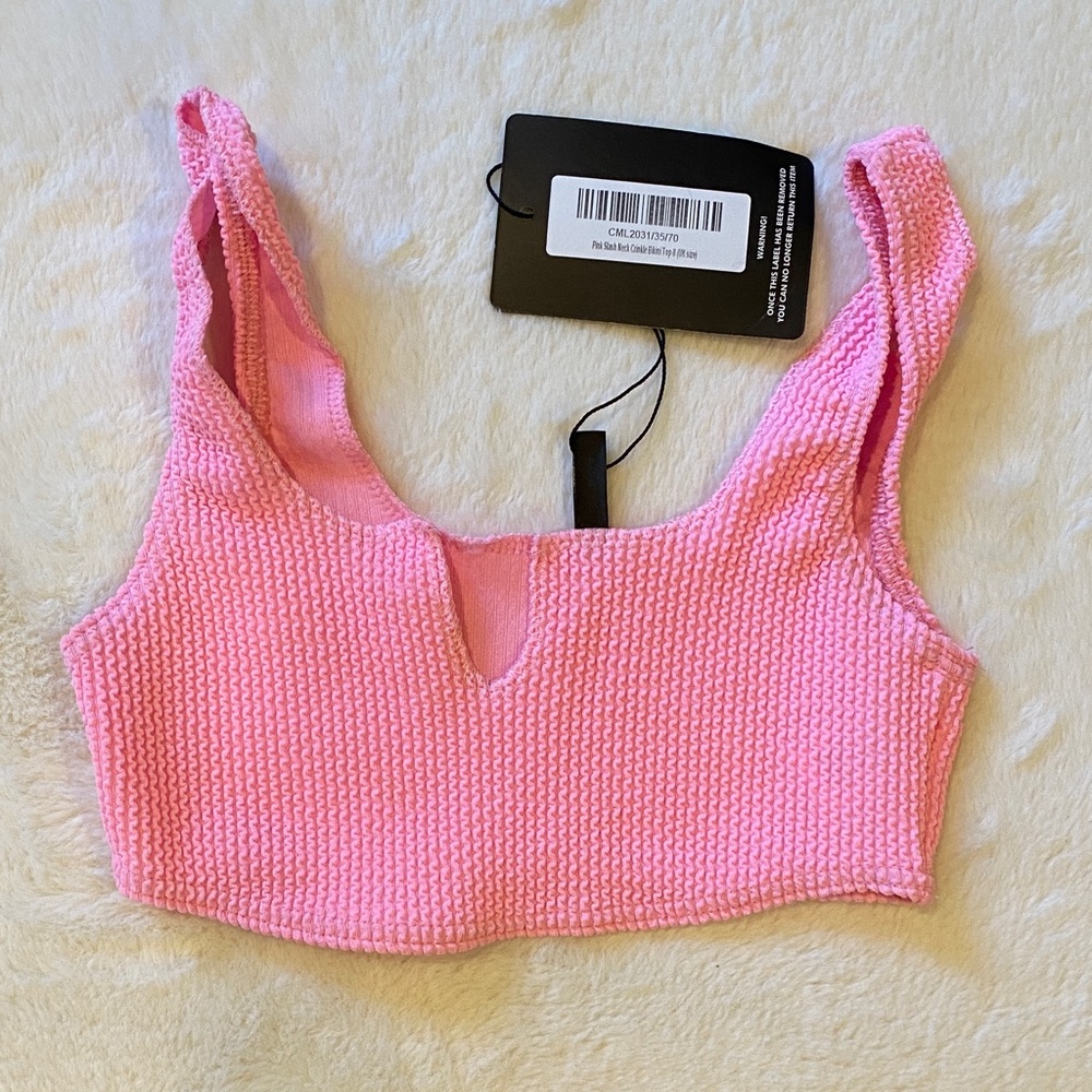 PrettyLittleThing Pink Swim Top